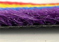 20mm Rainbow Artificial Grass 2m X 2m 2m X 3m For Running Track With Stem Curly Yarn